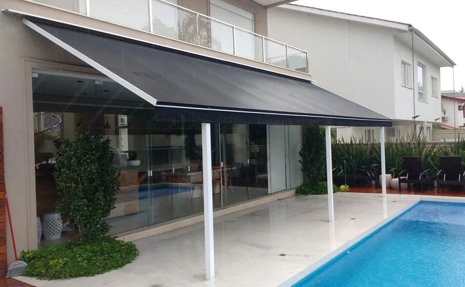 toldo-fixo-em-lona-escura em Praia Grande