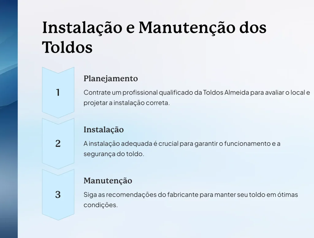 Instalação e Manutenção dos Toldos em Santos