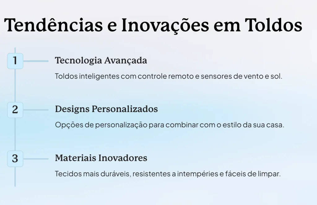 Tendências e Inovações em Toldos Modernos em Santos