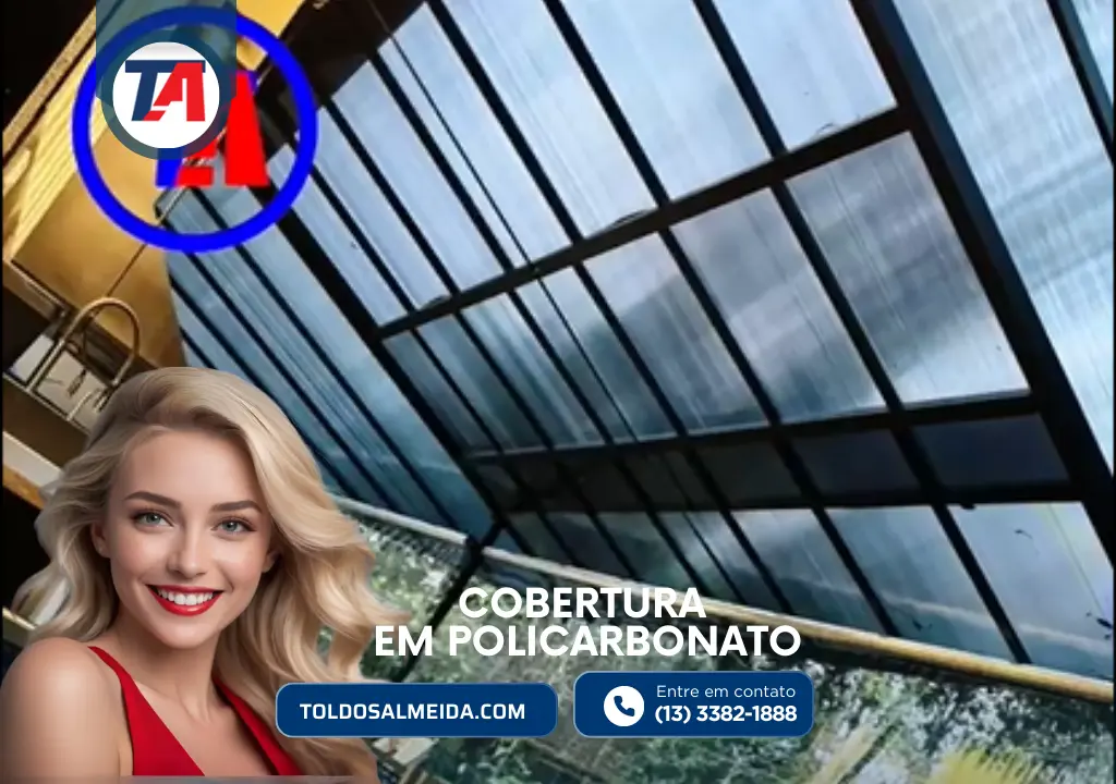 Cobertura em Policarbonato Toldos Almeida 2024