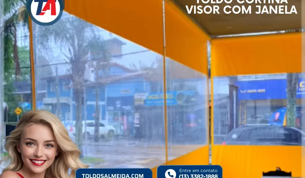 Toldo Cortina Visor com janela - 2025