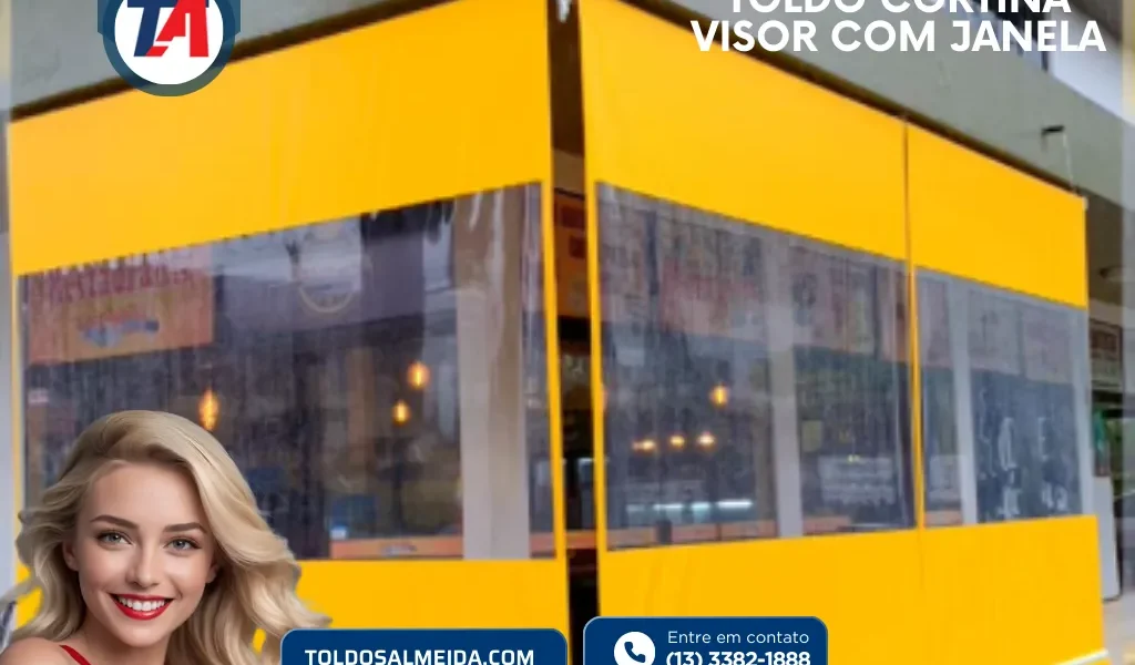 Toldo Cortina Visor com janela em Mongagua