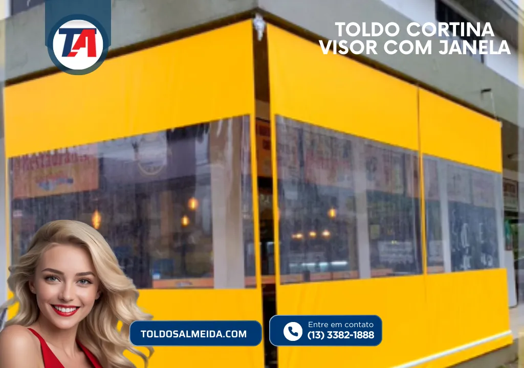 Toldo Cortina Visor com janela em Mongagua